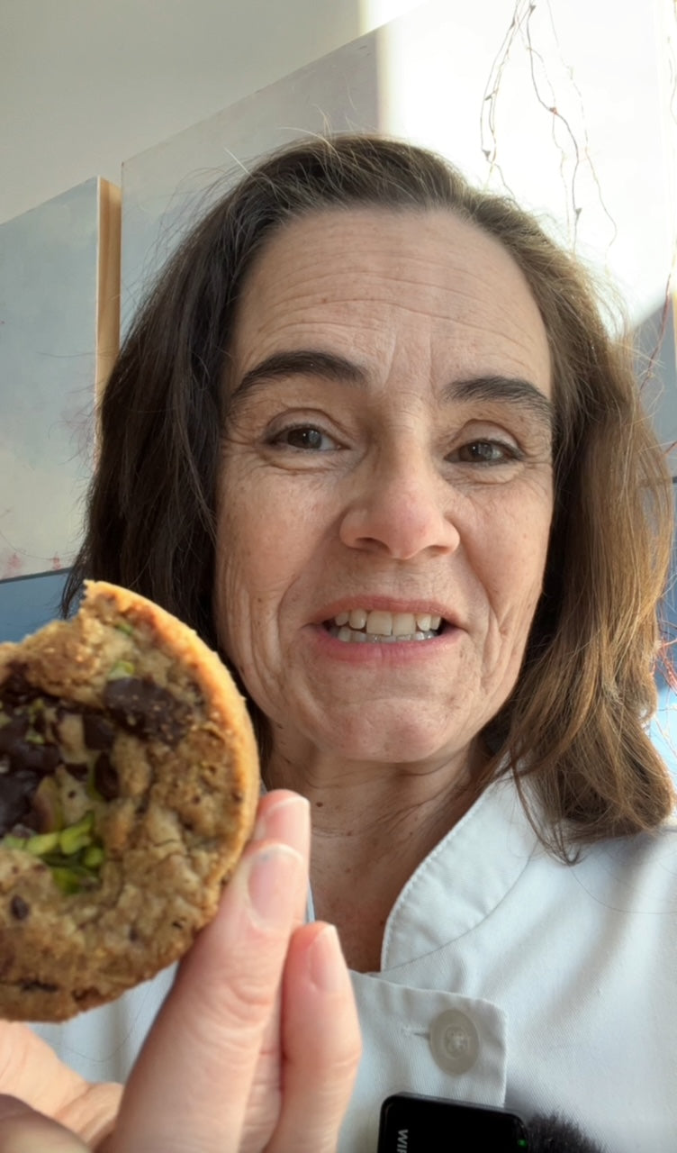 8 Pistachio Chocolate Cookies (gluten-free)
