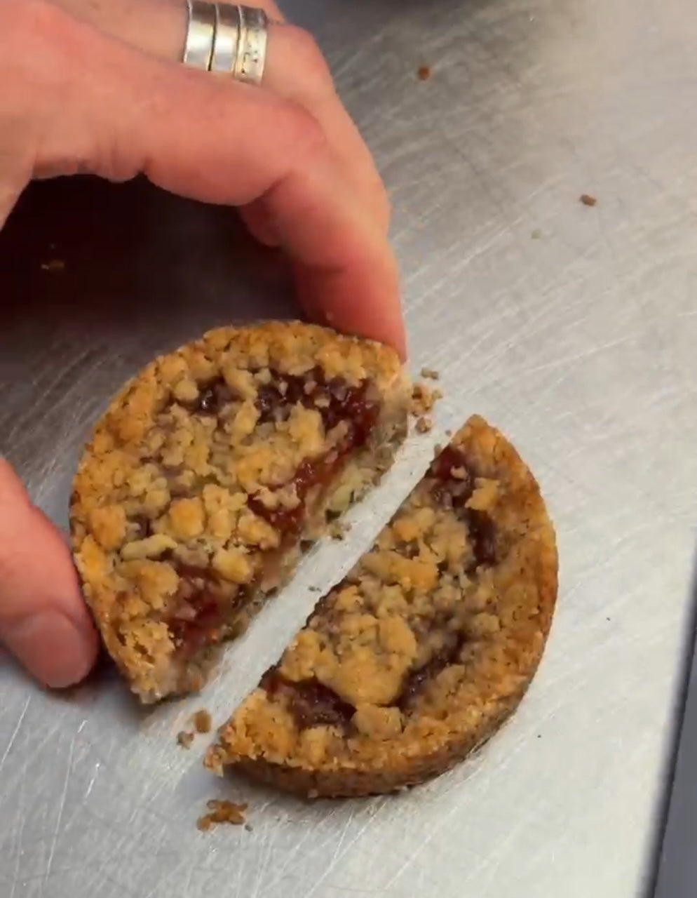 8 Jamland Strawberry Crumble Cookies
