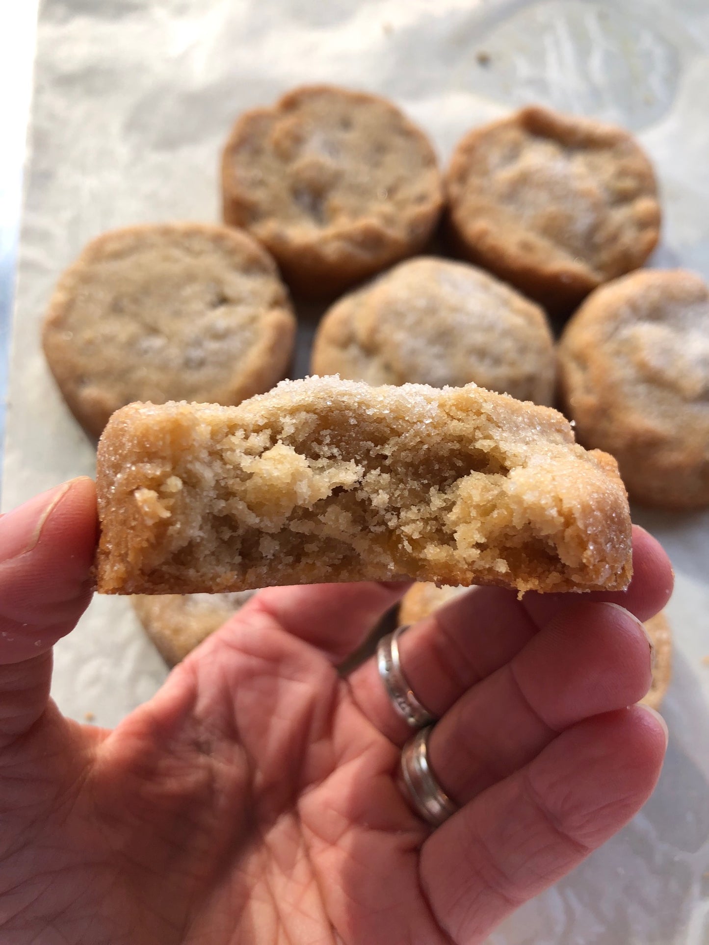 8 Crystallized Ginger Shortbreads (VEGAN)